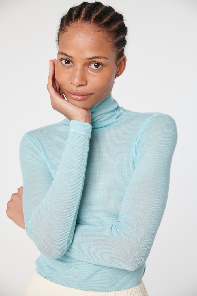 She's Back! Our Merino Rib in SEAFOAM is Available Now
