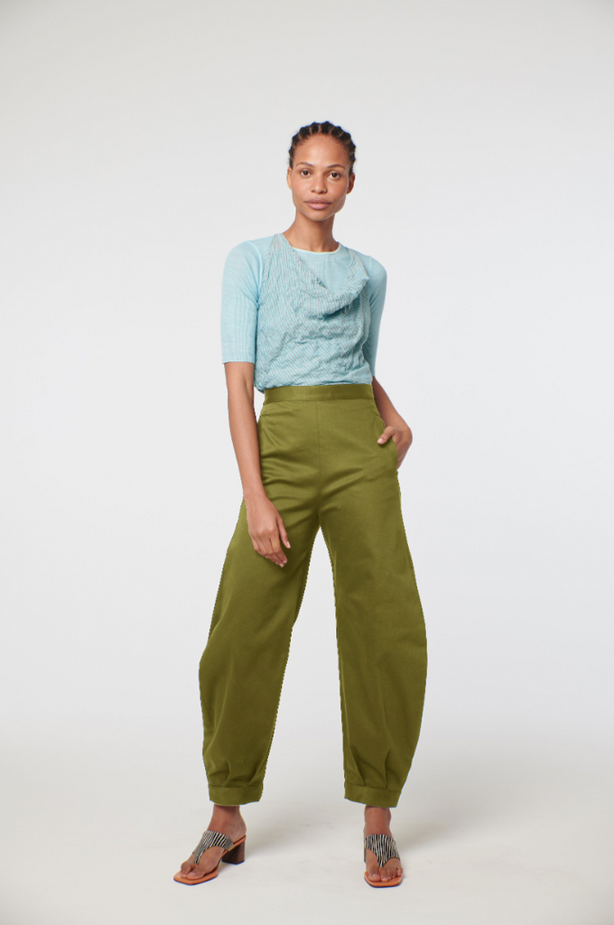 Hello GREEN - Our NEW Mira Trousers in Kelp plus our latest Limited Edition Face Mask